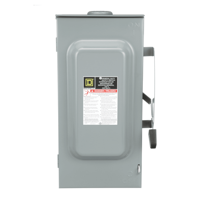 Square D D323NRB Safety Switch Fusible 100A 3P NEMA-3R 240V , Single Throw - ShopSolar.com