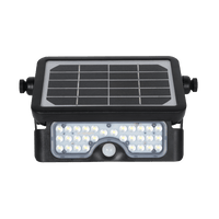 160 Degree Black Pir Activated Outdoor Integrated LED 5-in-1 Flood Light Garage Yard Deck Path Camping - ShopSolar.com