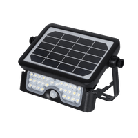 160 Degree Black Pir Activated Outdoor Integrated LED 5-in-1 Flood Light Garage Yard Deck Path Camping - ShopSolar.com