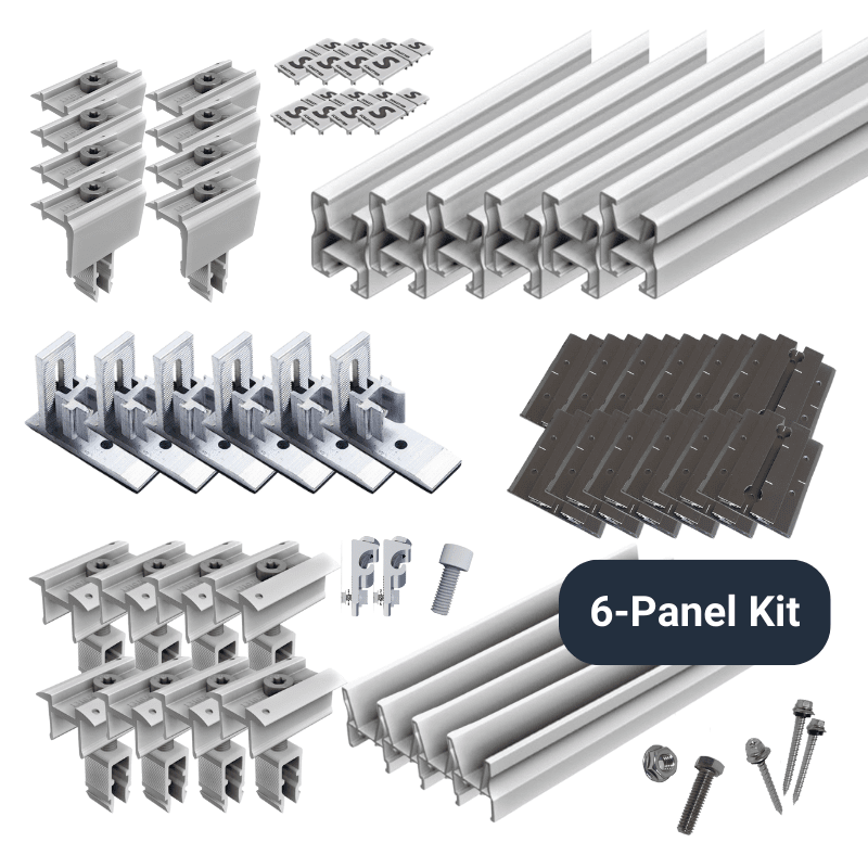 Custom Solar Panel Rack Solar Panel Roof Rack Kit | 6 / 12 / 18 / 24 x 300-400W Solar Panels ...