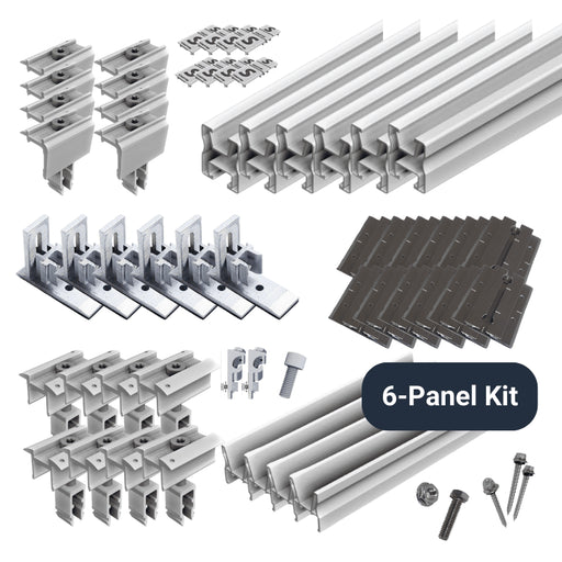 Solar Panel Roof Rack Kit | 6 / 12 / 18 / 24 x 300-400W Solar Panels | Choose # of Panels - ShopSolar.com