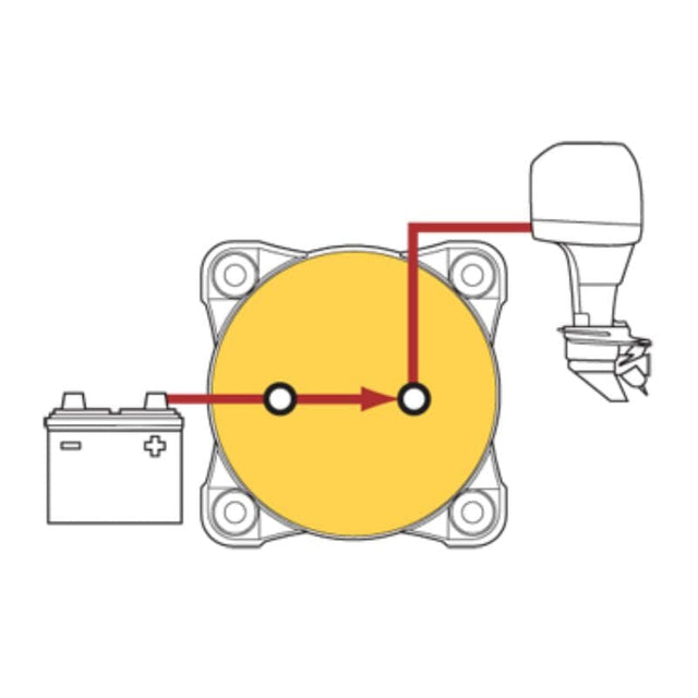 Blue Sea Systems Battery Switch | M-6006 Mini Battery Switch - On / Off - ShopSolar.com