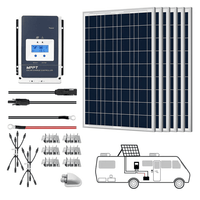 6 x 100W RV Kit w/ 40A Charge Controller (Poly)