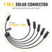 BougeRV Solar Y Connector Solar Panel Parallel Connectors Extra Long 5 to 1 Cable - ShopSolar.com