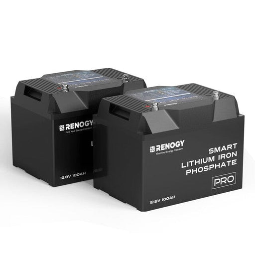 Renogy 12V 100Ah Pro Smart Lithium Iron Phosphate Battery w/Bluetooth & Self-heating Function - ShopSolar.com