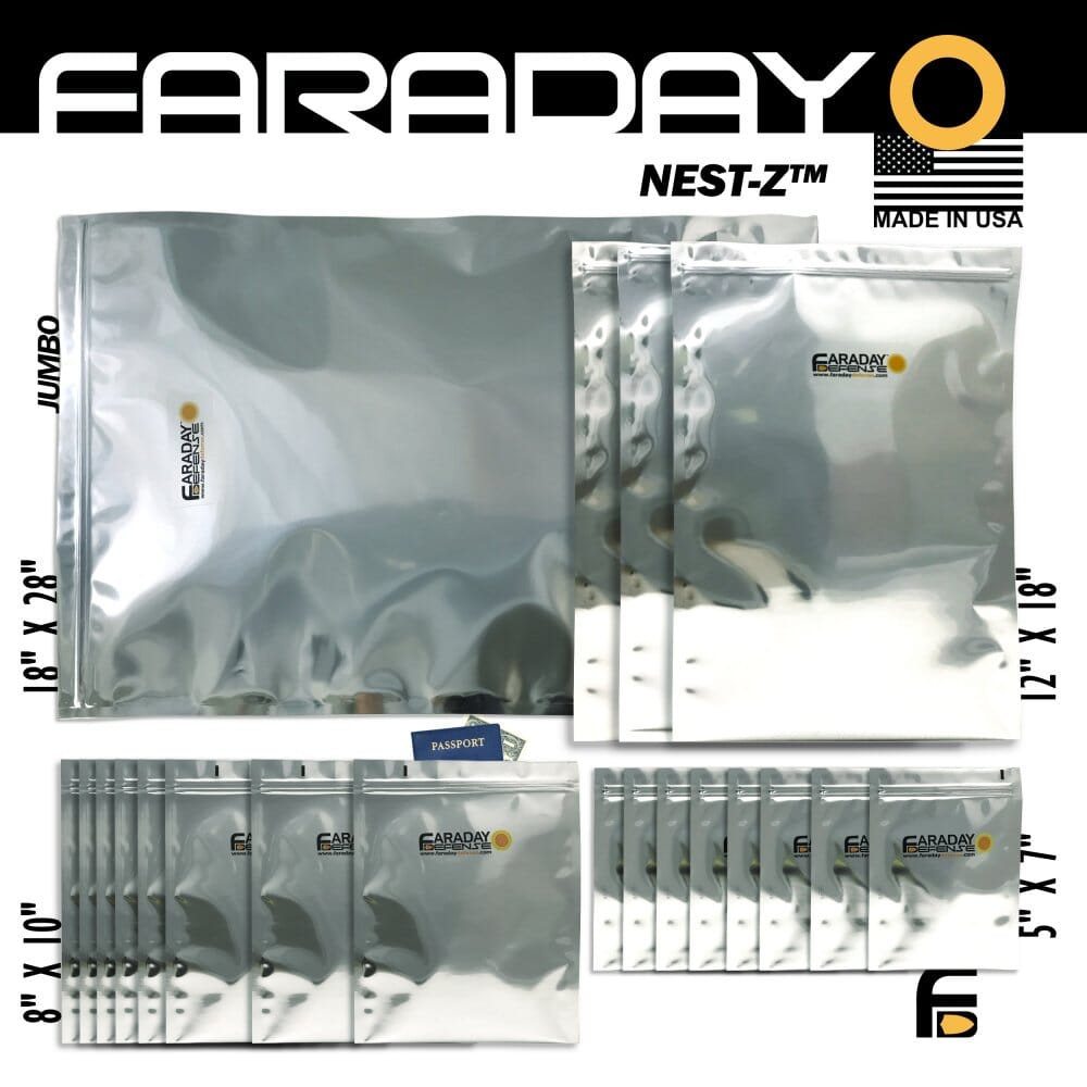 Faraday Defense NEST-Z Kit Faraday Bags - ShopSolar.com