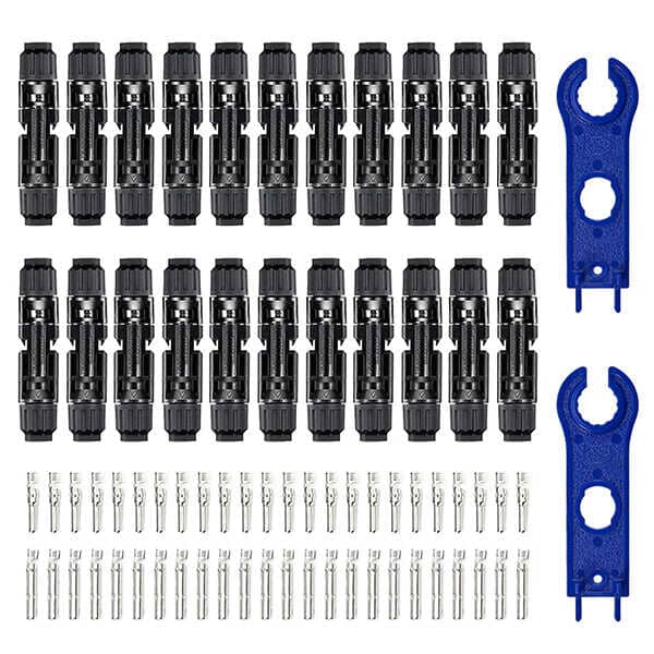 BougeRV 44PCS Solar Connector with Spanners IP67 Waterproof Male/Female - ShopSolar.com