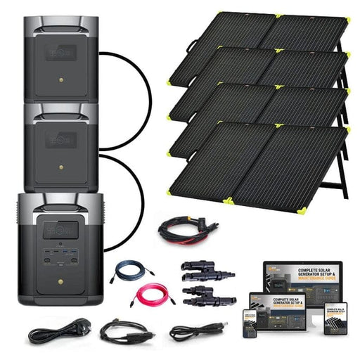 EcoFlow DELTA [MAX] 2,400W Expansion Kits -  [4,000Wh - 6,000Wh] Portable Power Station + Choose Your Custom Bundle | Complete Solar Generator Kit - ShopSolar.com