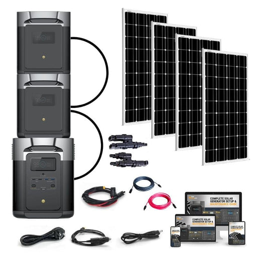 EcoFlow DELTA [MAX] 2,400W Expansion Kits -  [4,000Wh - 6,000Wh] Portable Power Station + Choose Your Custom Bundle | Complete Solar Generator Kit - ShopSolar.com