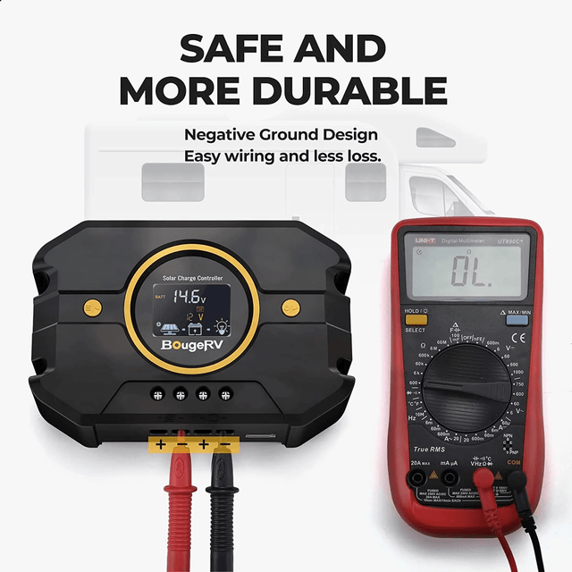 BougeRV Li 30A PWM Solar Charge Controller 12V 24V - ShopSolar.com