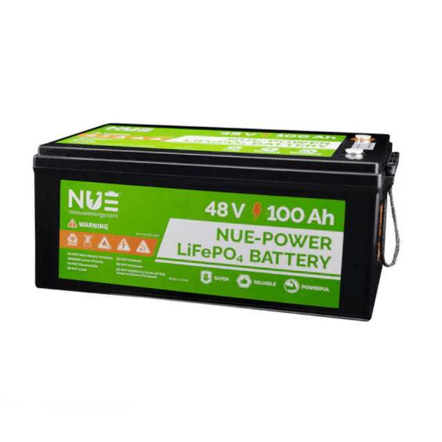 NUEPower 48V 100Ah LiFePO4 Battery | 5,120Wh | Rugged 8D Case | Bluetooth + Optional Heating | 5-Year Warranty - ShopSolar: Complete Solar Kits + Lifetime Customer Support