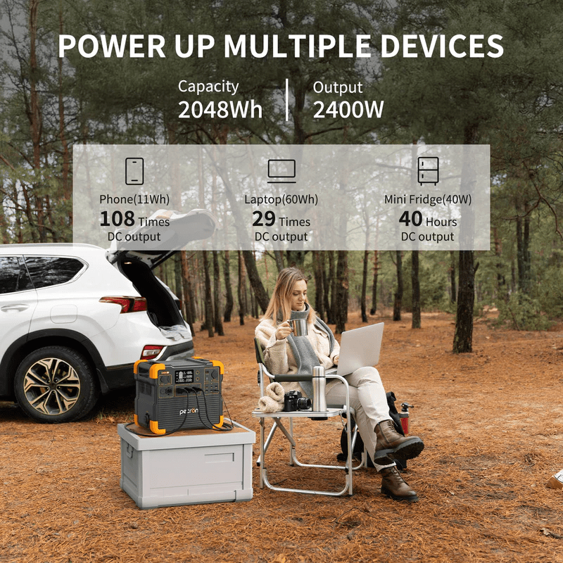 Pecron E2400LFP 2,400W / 2,048Wh Portable Power Station + Choose Your Custom Bundle | LiFePO4 Battery | Expandable Solar Kits | 4-Year Warranty - ShopSolar: Complete Solar Kits + Lifetime Customer Support