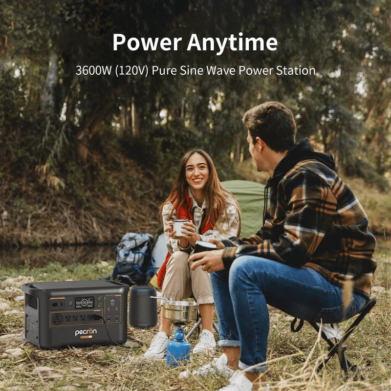 Pecron F3000 LFP Portable Power Station | 3,600W Inverter & 3,072Wh LiFePO4 | Fast Charging + Expandable | Solar & AC Recharge | 5-Year Warranty - ShopSolar: Complete Solar Kits + Lifetime Customer Support