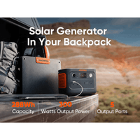 Jackery Explorer [300 PLUS] - 288Wh Power Station + SolarSaga 40W Panel | 300W Output | 11 lbs | App Control | 5-Year Warranty - ShopSolar: Complete Solar Kits + Lifetime Customer Support