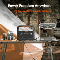 Jackery Explorer 600 Plus Portable Power Station | 632Wh, 800W Output | Fast Charging, UPS <10ms, LFP Battery | 3+2 Yr Warranty - ShopSolar: Complete Solar Kits + Lifetime Customer Support