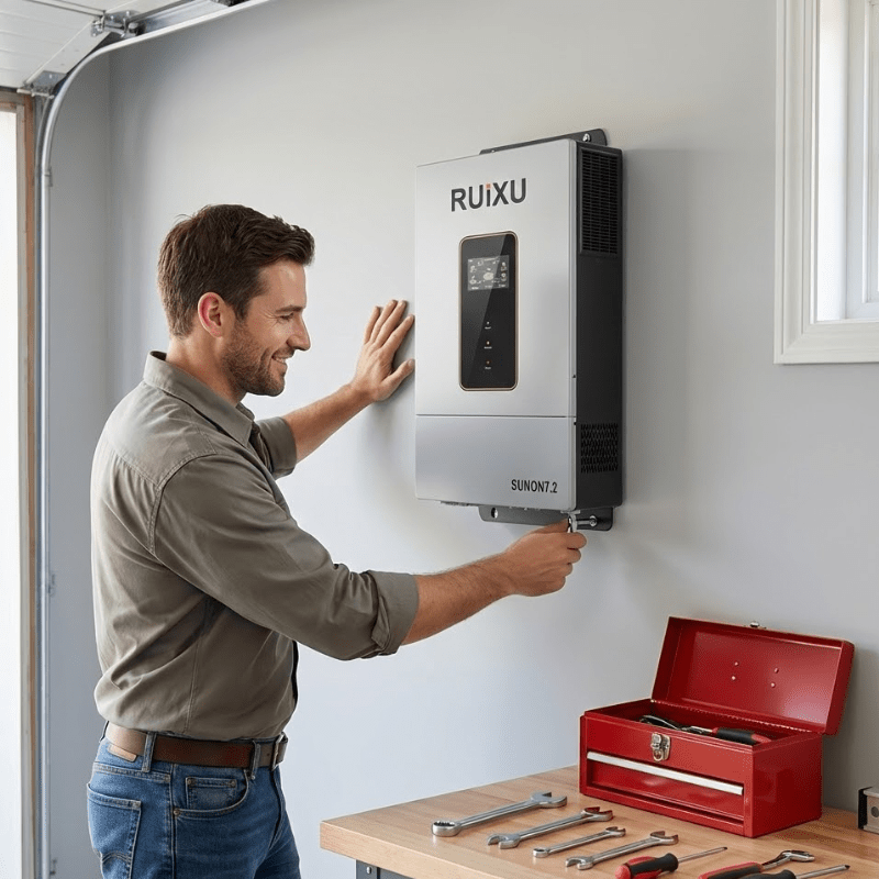 RUiXU SUNON7.2 Off-Grid Inverter | 7,200W | Split/Single-Phase | 120/240V | Dual MPPT | UL1741 | Stackable to 43.2kW | 3-Year Warranty - ShopSolar: Complete Solar Kits + Lifetime Customer Support