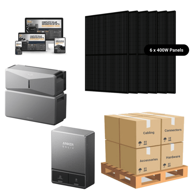 Anker SOLIX E10 Whole Home Backup System | 6-18kWh LiFePO4 Battery | 10-30 kW Turbo Output | Smart Grid & Storm-Guard - ShopSolar: Complete Solar Kits + Lifetime Customer Support