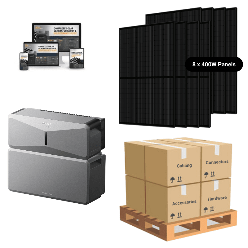 Anker SOLIX E10 Whole Home Backup System | 6-18kWh LiFePO4 Battery | 10-30 kW Turbo Output | Smart Grid & Storm-Guard - ShopSolar: Complete Solar Kits + Lifetime Customer Support