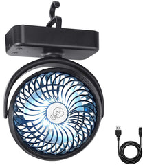 Camping Fan with LED Lights