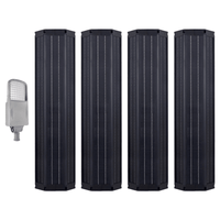 Solar LED Street Light 100 Watt 12800 Lumens 5000K | Smart Street Light Built In Bluetooth | All in One SE Street Light | 3 Years Warranty - ShopSolar.com