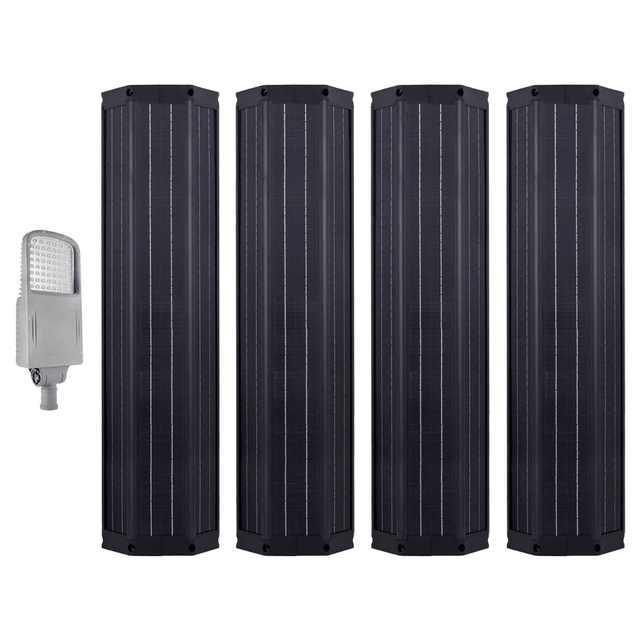 Solar LED Street Light 100 Watt 12800 Lumens 5000K | Smart Street Light Built In Bluetooth | All in One SE Street Light | 3 Years Warranty - ShopSolar.com