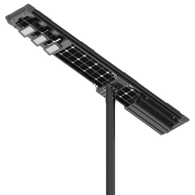 Solar LED Street Light 100 Watt 18000 Lumens 5000K Parking Lot Light Solar All in One Street Light | 3 Years Warranty - ShopSolar.com