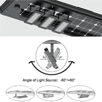 Solar LED Street Light 80 Watt 14400 Lumens 5000K Parking Lot Light Solar All in One Street Light | 3 Years Warranty - ShopSolar.com