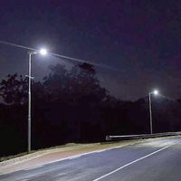 Solar LED Street Light 80 Watt 14400 Lumens 5000K Parking Lot Light Solar All in One Street Light | 3 Years Warranty - ShopSolar.com