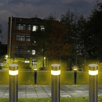 Solar Bollard Light 1.8 Watt 250 Lumens 5000K Black Housing Pathway Lighting Garden Light Solar Post Top Light | 5 Years Warranty - ShopSolar.com