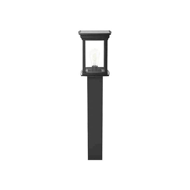 Solar Bollard Light 3.5 Watt 420 Lumens 5000K Black Housing Pathway Lighting Garden Light Solar Post Top Light | 5 Years Warranty - ShopSolar.com