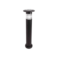 Solar Bollard Light 1.8 Watt 250 Lumens 5000K Black Housing Pathway Lighting Garden Light Solar Post Top Light | 5 Years Warranty - ShopSolar.com