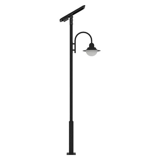 CAPE Solar Street Pole Light 20 Watt 3000 Lumens 5000K Black Housing Pathway Lighting Garden Light Solar Post Top CAPE Light | 5 Years Warranty - ShopSolarKits.com