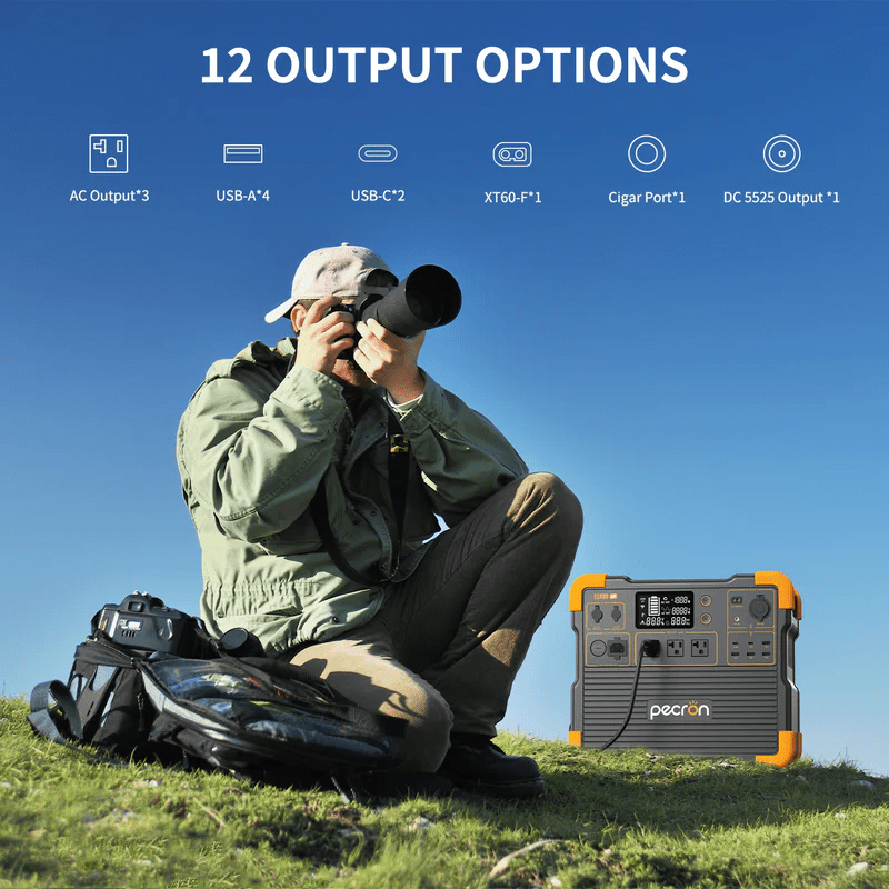 Pecron E2400LFP 2,400W / 2,048Wh Portable Power Station + Choose Your Custom Bundle | LiFePO4 Battery | Expandable Solar Kits | 4-Year Warranty - ShopSolar: Complete Solar Kits + Lifetime Customer Support