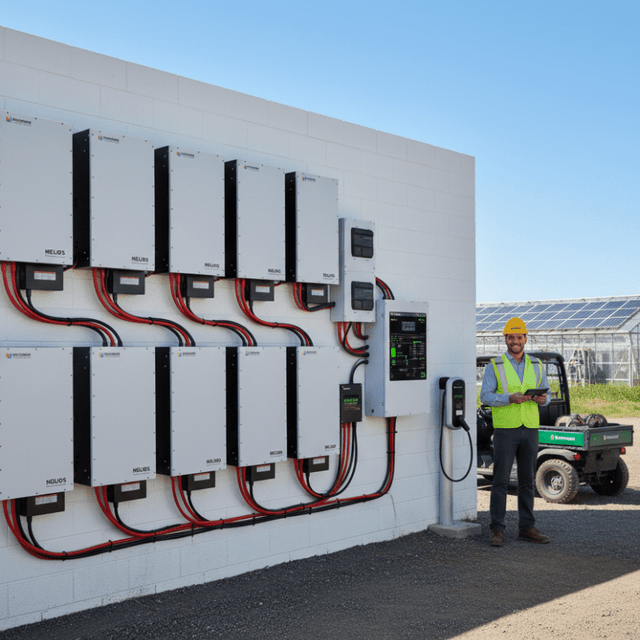 Discover HELIOS ESS 16.1kWh LiFePO4 Battery | 51.2V 314Ah | IP65 Outdoor Rated | Scalable to 579.6kWh | 10-Year Warranty - ShopSolar: Complete Solar Kits + Lifetime Customer Support