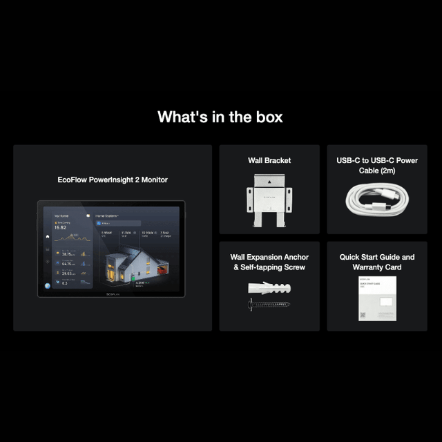 EcoFlow PowerInsight 2 Smart Home Energy Monitor | 11” Touchscreen | Real-Time Insights | Voice Control | 9,300mAh Battery | All-in-One Smart Hub - ShopSolar: Complete Solar Kits + Lifetime Customer Support