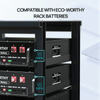 Eco-Worthy 6-Layer 19-Inch Rack for Server Rack Batteries | Holds Up to 6 x 3U Batteries | Heavy-Duty Steel | Easy Assembly - ShopSolar: Complete Solar Kits + Lifetime Customer Support