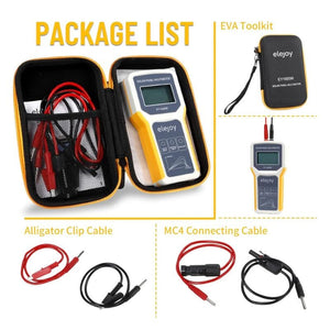 Elejoy 1600W MPPT Solar Panel Multimeter & Watt Meter | Portable PV Performance Tester | No Battery Required | Includes MC-4 & Alligator Clips