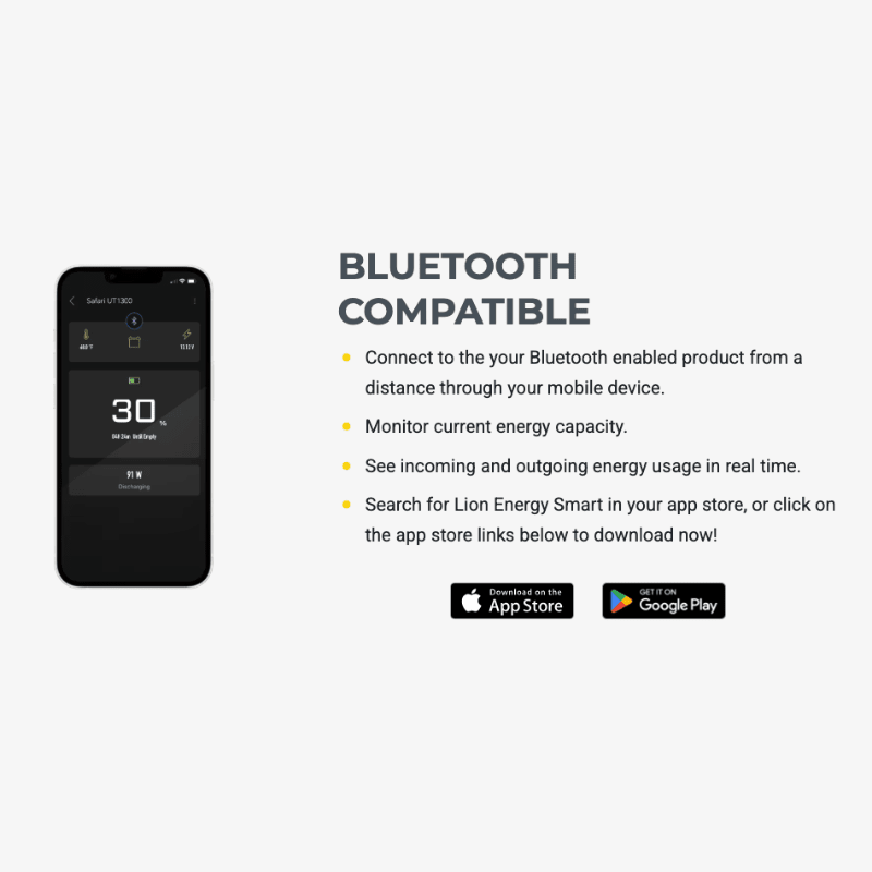 Lion Energy UT 3500-BT-H | 3,584Wh 12V Lithium Battery | Heated + Bluetooth | 150A BMS | 10-Year Warranty - ShopSolar: Complete Solar Kits + Lifetime Customer Support