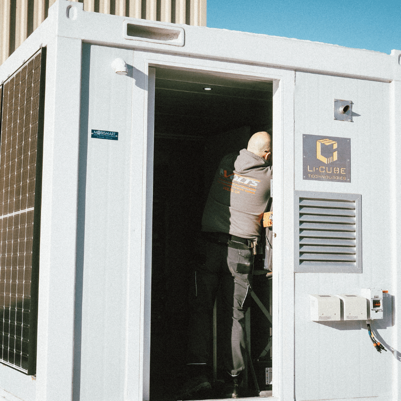 Li-Cube Microgrid Kit | 4.8kW Solar + 20.48–40.96kWh Lithium Storage | Dual Multi-Plus Inverters | Plug-and-Play Containerized Power - ShopSolar: Complete Solar Kits + Lifetime Customer Support