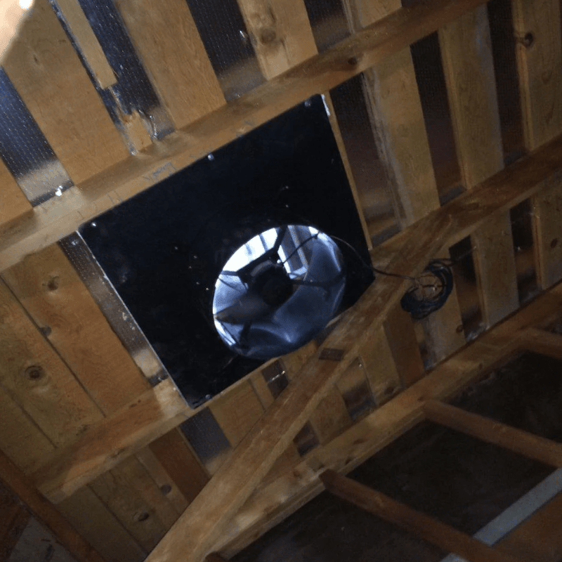 SunRise Solar Attic Fan - Gable Mount | 30W or 45W | 15' Wire | Tile Roof & Vent Compatible | Thermostat Controlled | 25-Year Warranty - ShopSolar: Complete Solar Kits + Lifetime Customer Support