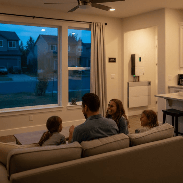 MeterHome 14.3kWh Stackable Home Battery Backup System | 10kW Output | Solar, Grid & Generator Compatible | LiFePO4 | 10-Year Warranty - ShopSolar.com