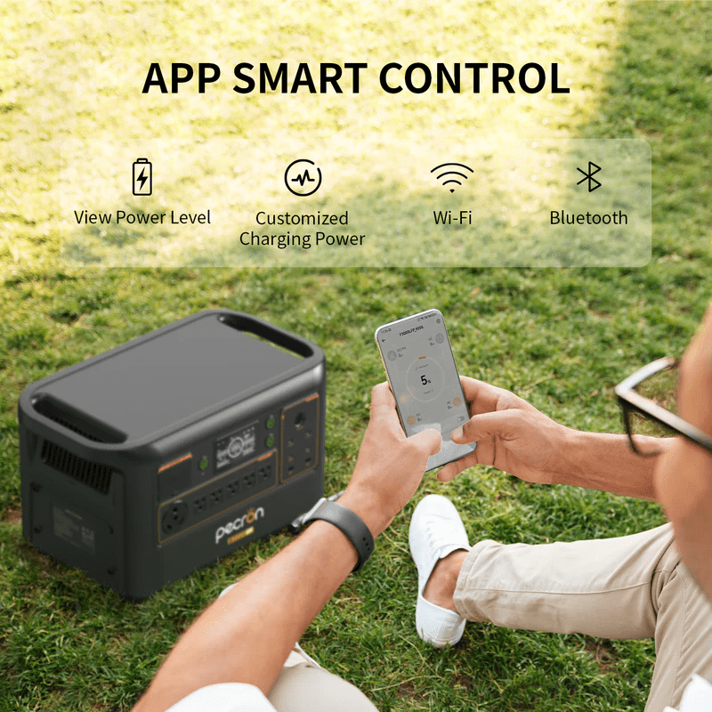 Pecron F3000 LFP Portable Power Station | 3,600W Inverter & 3,072Wh LiFePO4 | Fast Charging + Expandable | Solar & AC Recharge | 5-Year Warranty - ShopSolar: Complete Solar Kits + Lifetime Customer Support