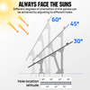 Eco-Worthy Adjustable Solar Panel Mounting Brackets | Fits 5–8 Panels | 18°–60° Tilt | Up to 330 lbs Load | DIY Ground or Flat Roof Mount - ShopSolar: Complete Solar Kits + Lifetime Customer Support