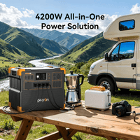 Pecron E3800LFP Portable Power Station | 4,200W 3,840Wh LiFePO4 | 3,000W Solar + 3,200W AC Fast Charging | UPS | Expandable | 3+2 Yr Warranty - ShopSolar: Complete Solar Kits + Lifetime Customer Support