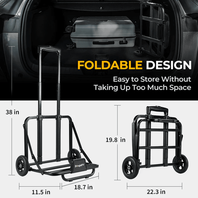 Folding Hand Truck for Portable Power Stations - ShopSolar.com