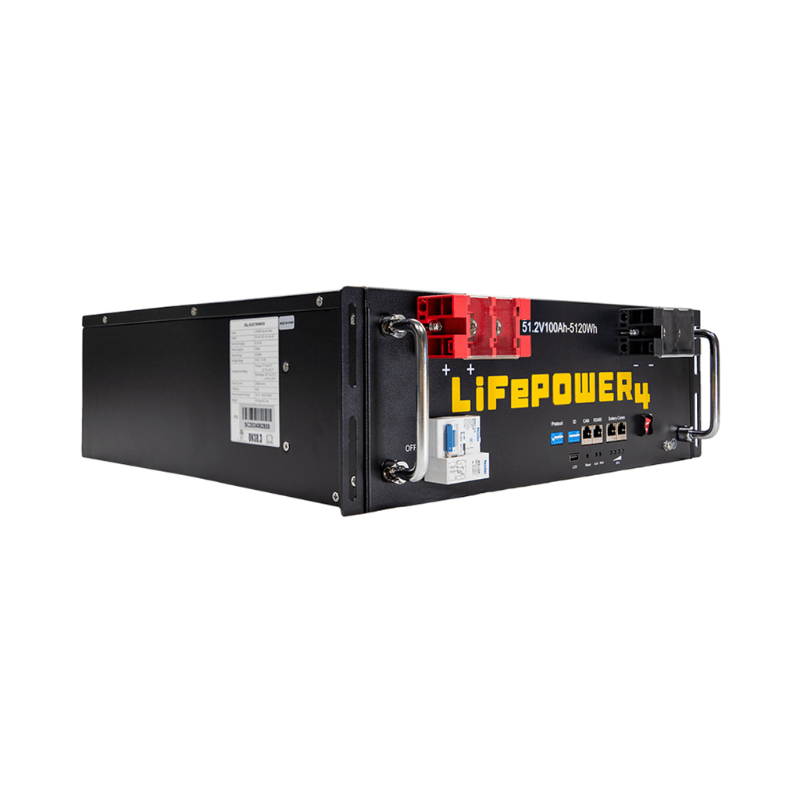 EG4 LifePower4 V2 Lithium Battery | 48V 100Ah | 5.12kWh Server Rack | UL1973, UL9540A | Auto-Addressing | 10-Year Warranty - ShopSolar: Complete Solar Kits + Lifetime Customer Support