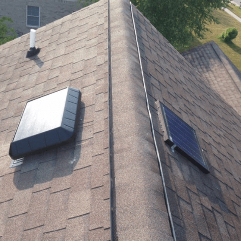 SunRise Solar Attic Fan - Remote Panel | 30W or 45W | Flat or Curb Base | Cools Up to 2,800 Sq Ft | Made in USA | 25-Year Warranty - ShopSolar: Complete Solar Kits + Lifetime Customer Support