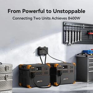 Pecron E3800LFP 240V Dual Kit | 7,680Wh / 8,400W Output | 240V Hub | Choose Your Custom Bundle Option | 5-Year Warranty | Complete Solar Kit