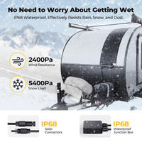 BougeRV Yuma 400W CIGS Flexible Solar Panel Kit | 4 x 100W Long Panels | Thin-Film with Adhesive Tape | Shade-Optimized | 10-Year Warranty - ShopSolar.com