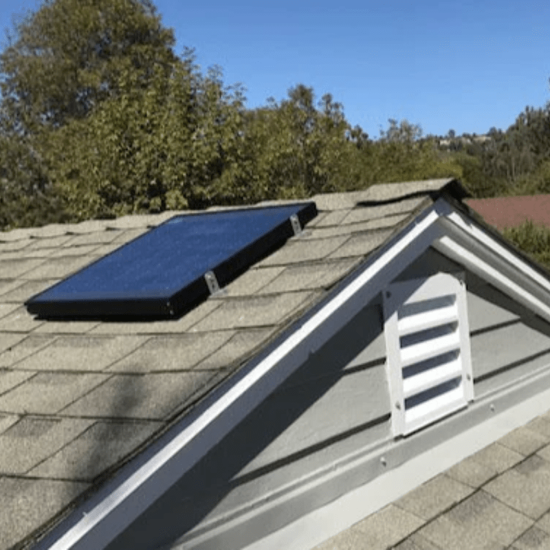 SunRise Solar Attic Fan - Gable Mount | 30W or 45W | 15' Wire | Tile Roof & Vent Compatible | Thermostat Controlled | 25-Year Warranty - ShopSolar: Complete Solar Kits + Lifetime Customer Support